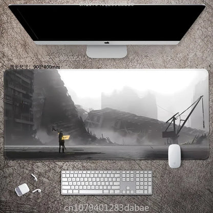 NieR Automata ARPG Leather Mouse Pad – Waterproof PU Leather, Keyboard Table Mat, E-Sports Gaming