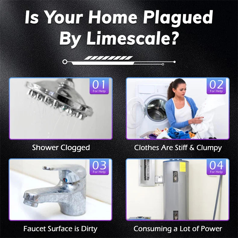 BriskSpring Physical Water Descaler – No Salt, No Chemicals, Anti-Scale & Anti-Rust