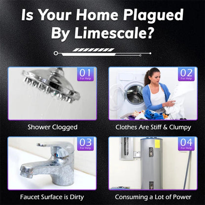 BriskSpring Physical Water Descaler – No Salt, No Chemicals, Anti-Scale & Anti-Rust
