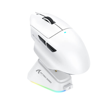 Attack Shark V6 Tri-mode Gaming Mouse – 25000 DPI, RGB, Magnetic Charging, Ergonomic