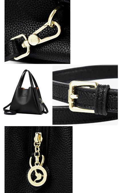 Soft PU Leather Tote Bag - Large Capacity Women's Shoulder Handbag
