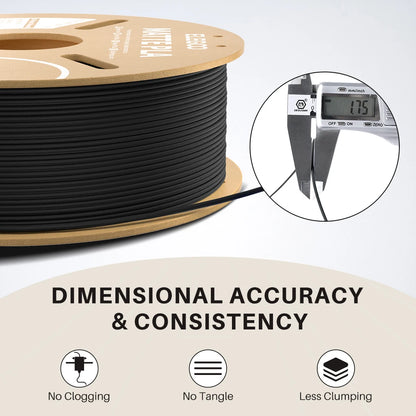 ELEGOO Matte PLA Filament 1.75mm 1KG – +/-0.02mm Accuracy, Cardboard Spool