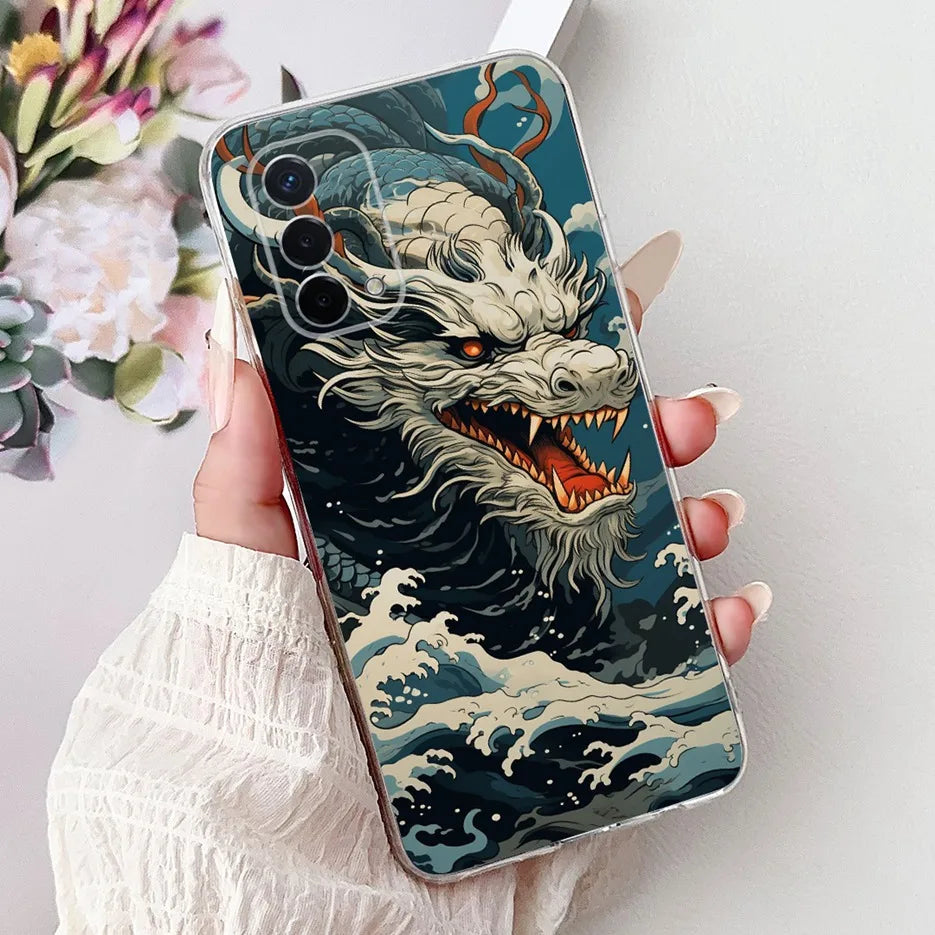 Luxury Painted Soft Silicone Case for Oppo A74 5G – Shockproof Back Cover