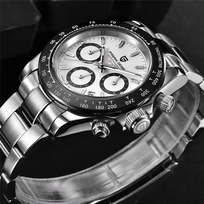 PAGANI DESIGN PD1644 Men's Quartz Chronograph Watch – Sapphire Crystal, 100M Water Resistant