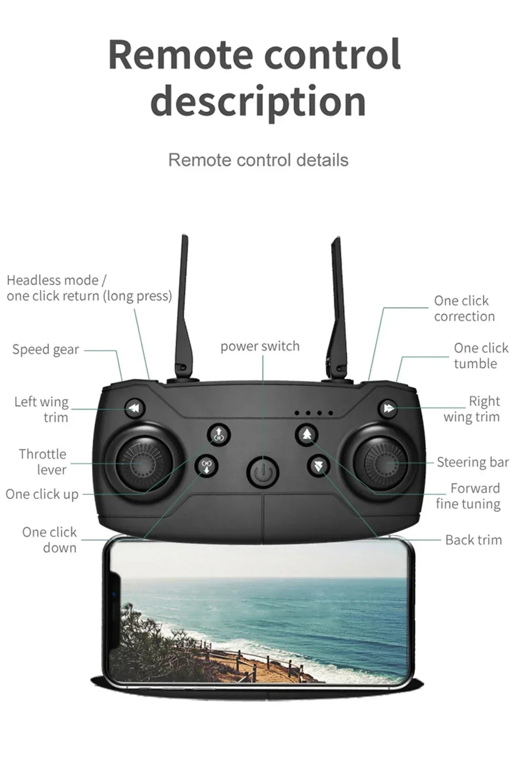 E99 Pro Drone – 4K HD Camera, Altitude Hold, Foldable Quadcopter