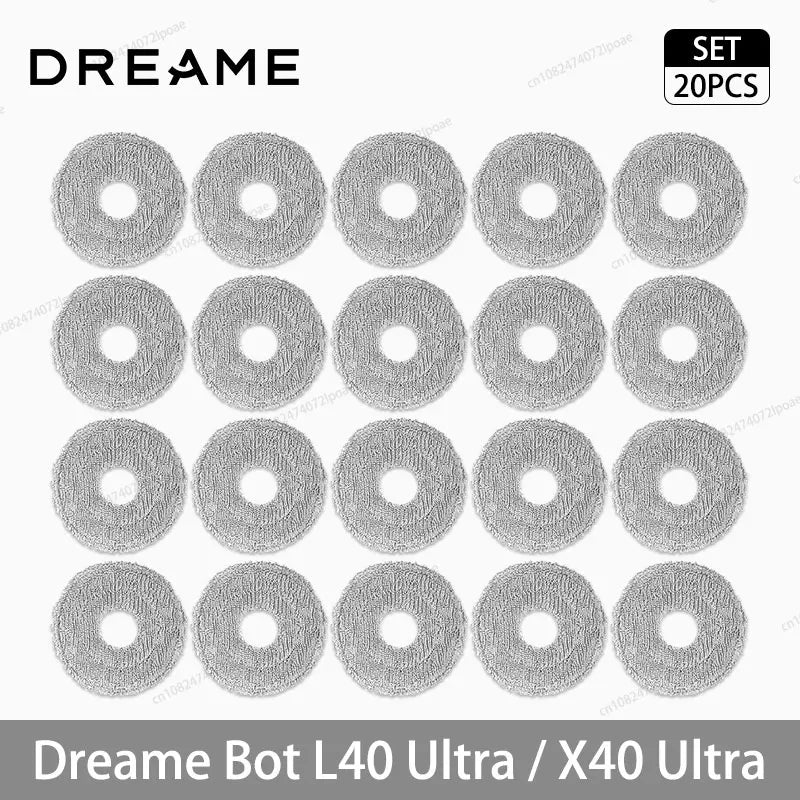 Dreame L40 Ultra / X40 Ultra Robot Vacuum Spare Parts – Brush, Filter, Mop & Dust Bag