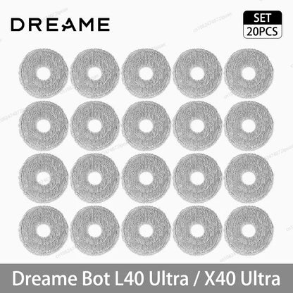 Dreame L40 Ultra / X40 Ultra Robot Vacuum Spare Parts – Brush, Filter, Mop & Dust Bag