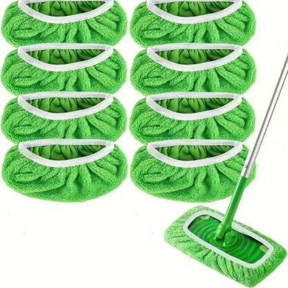 Washable Flat Mop Pads 6-Pack | Reusable Microfiber Mop Covers