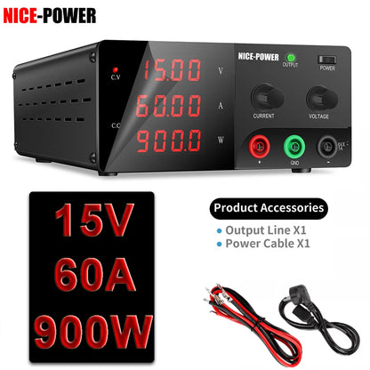 KUAIQU Adjustable DC Lab Bench Power Supply (30V–120V)