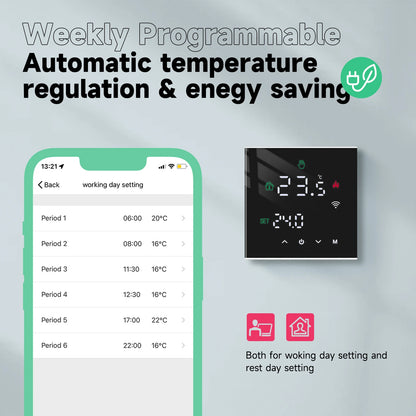 Beok Tuya Smart WiFi Thermostat for Electric & Gas Heating