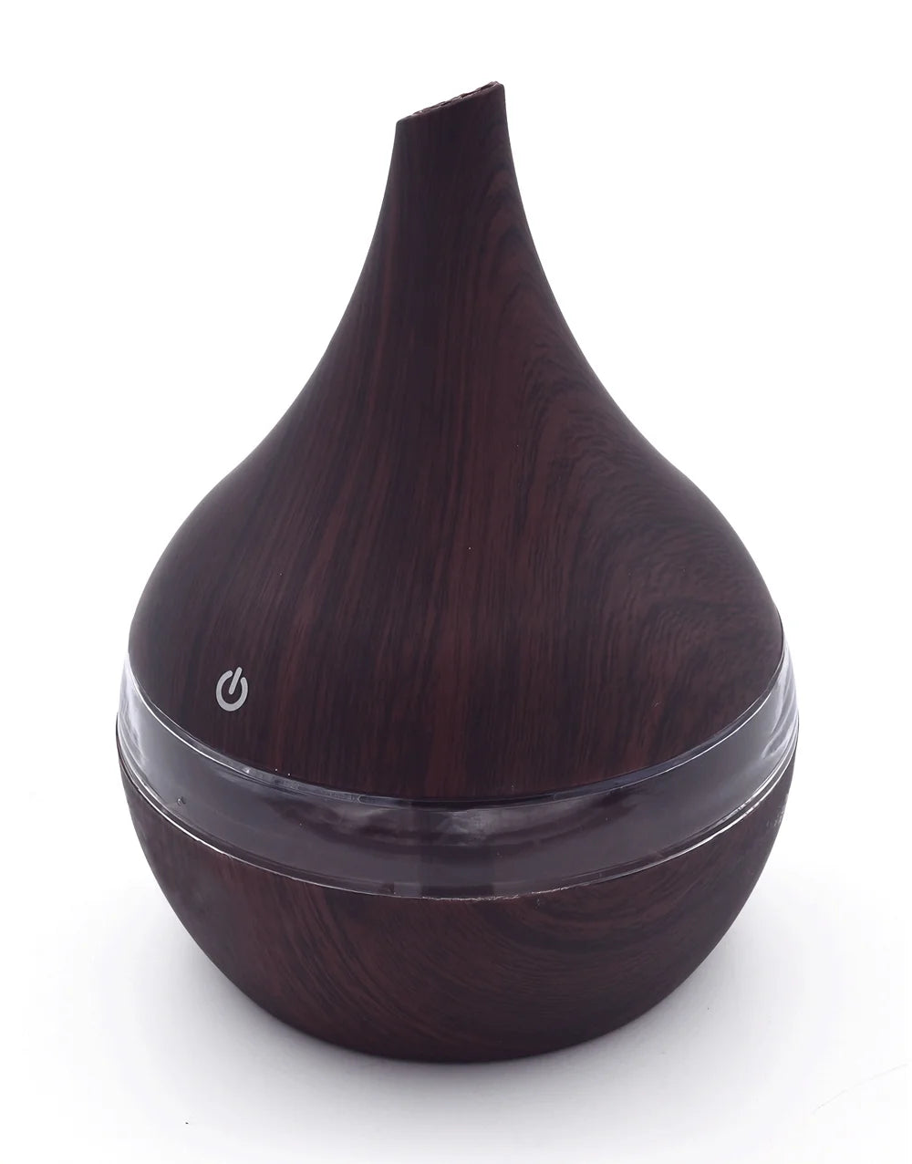 Portable Aroma Diffuser & Humidifier – 300ml, USB, 7-Color RGB Night Light | Light/Dark Wood, White
