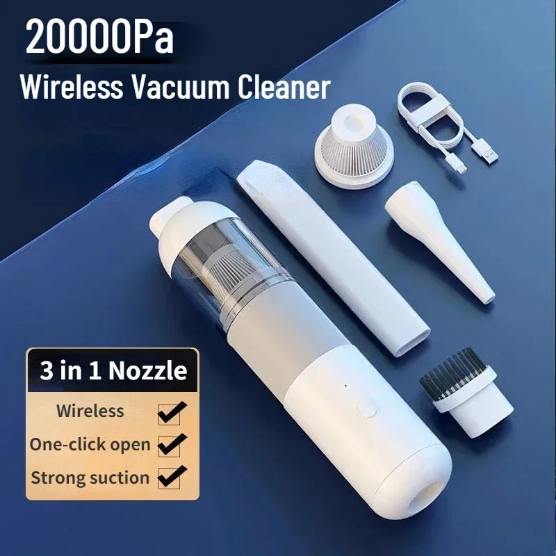 Xiaomi Youpin 3-in-1 Wireless Car Vacuum Cleaner – 120W Handheld Mini Portable, 12V, for Car & Home