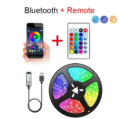 Bluetooth LED Strip Lights Smart SMD 5050 - APP & Remote Control, TV Backlight & Room Decor