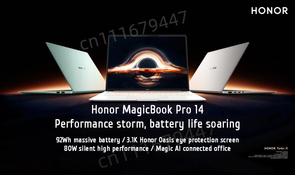 Honor MagicBook Pro 14 – Intel U5-125H, 16/24GB, 3.1K 120Hz, 92Wh Ultrabook