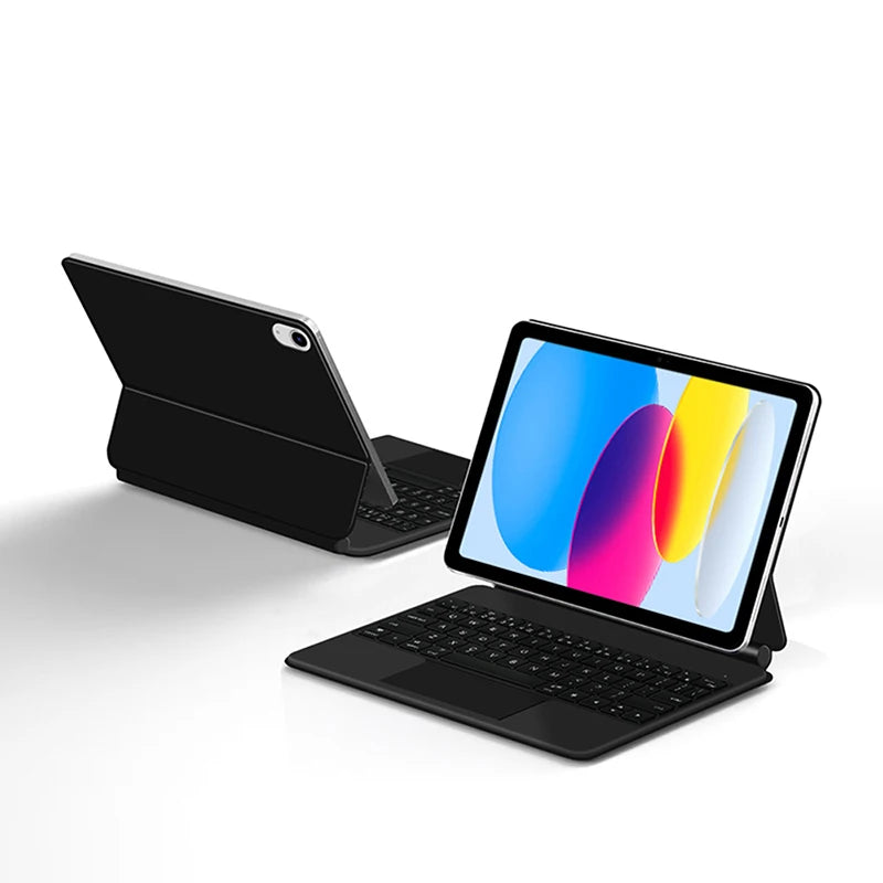 Magic Keyboard for iPad 11th Gen (A16) 2025 | Smart Case | Multi-Language | Black & White | 7 Languages