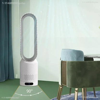 INSIS FEMME Bladeless Tower Fan – Ultra-Quiet Air Purification Circulation, Desk & Floor, Remote Control Option