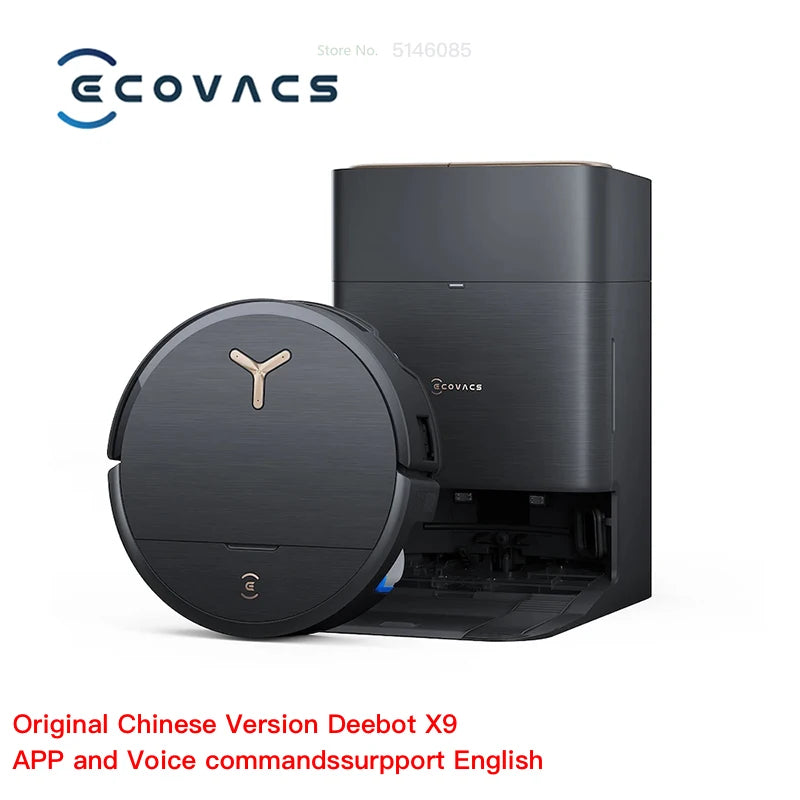 Ecovacs Deebot X9 Robot Vacuum Cleaner – 16,600PA Suction | CN Version | EU/US/UK/AU