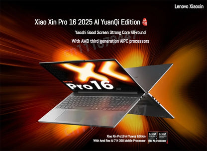 Lenovo Xiaoxin Pro 16 2025 – AMD AI 7H 350, 32GB DDR5, 1/2TB SSD, 16" 2.8K OLED 120Hz, Windows 11
