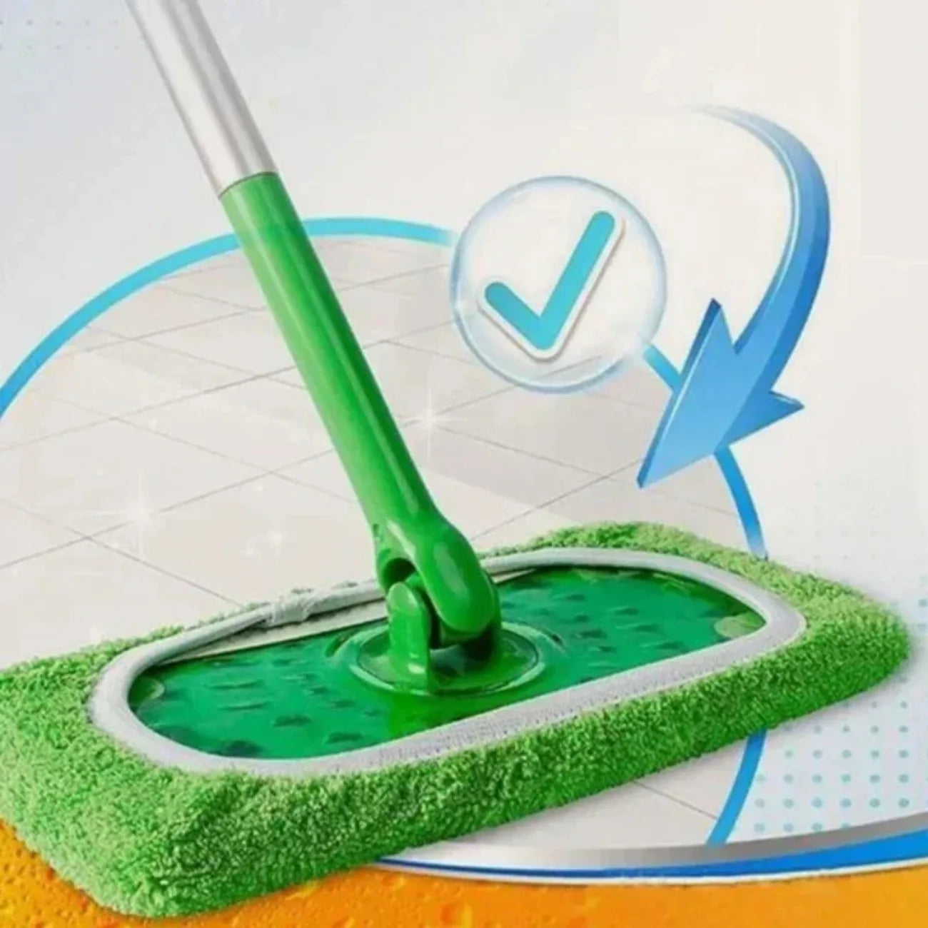 Washable Flat Mop Pads 6-Pack | Reusable Microfiber Mop Covers