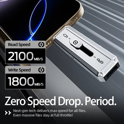 MOVESPEED SP20 USB Flash Drive | 2100MB/s | USB 3.2 Gen 2 | Type-C + USB-A | 256GB–2TB | iPhone