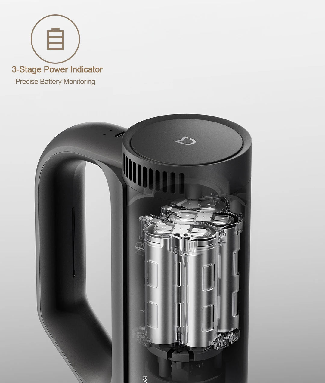 Xiaomi MIJIA Car Vacuum Cleaner – 21kPa Suction, 2400mAh Battery, Type-C Fast Charge, 150ml Dust Cup