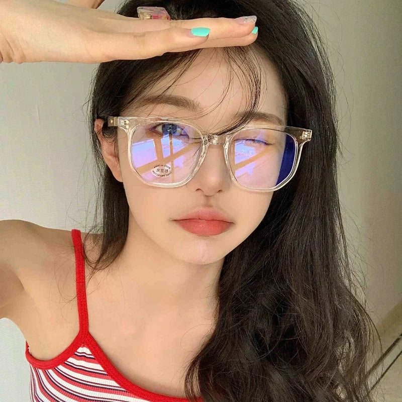 R.E.D. Shopping anti blue light glasses for men and women, computer eyewear with clear lenses and stylish frame design.