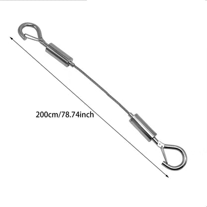 Adjustable Stainless Steel Wire Rope Clothesline