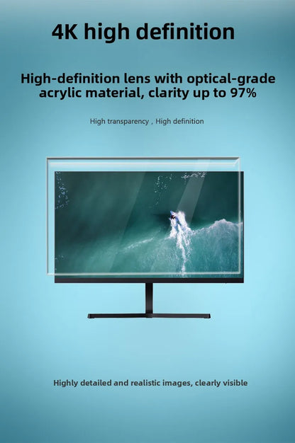 Blue Light Blocking Screen Protector 24" — Anti-Reflective, Eye Protection, Radiation-Free