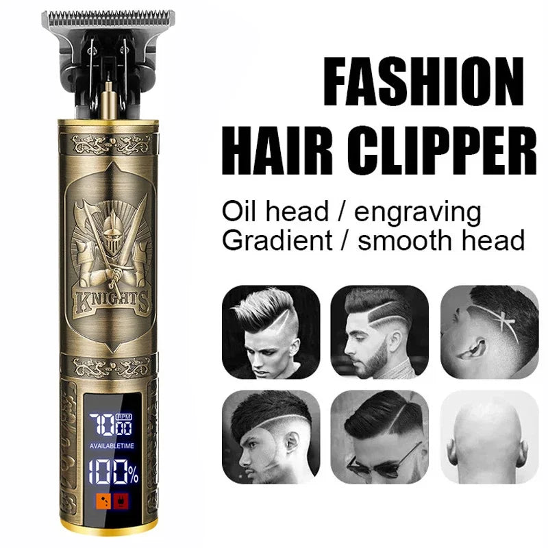 Cordless Professional Hair Clipper - USB Fast Charging, Precision Cutting