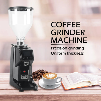 R.E.D. Shopping ITOP coffee grinder with touch screen, 60mm flat burr, aluminum alloy body, for espresso brewing at home