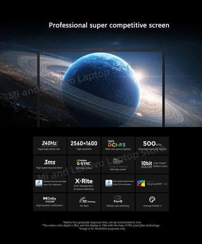 Lenovo Legion R7000P 2025 Gaming Laptop — Ryzen 9 8945HX, RTX 5060/5070, 16" 2.5K 240Hz