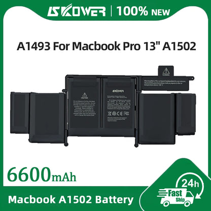 MacBook Pro 13" Retina Battery A1493 / A1582 – for A1502 (Late 2013, Mid 2014, Early 2015)