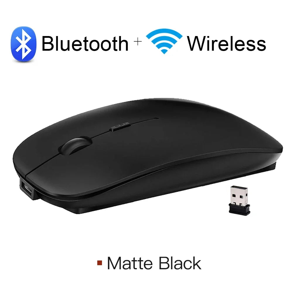 Wireless Bluetooth computer mouse by R.E.D. Shopping, compact ergonomic design, silent, 2.4GHz optical mini mouse for PC use.
