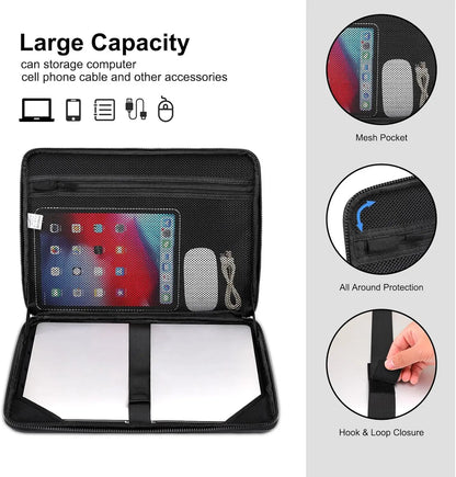 MOSISO Laptop Sleeve 15"/16" – Waterproof Hard Shell Shoulder Bag for MacBook Pro, HP, Dell
