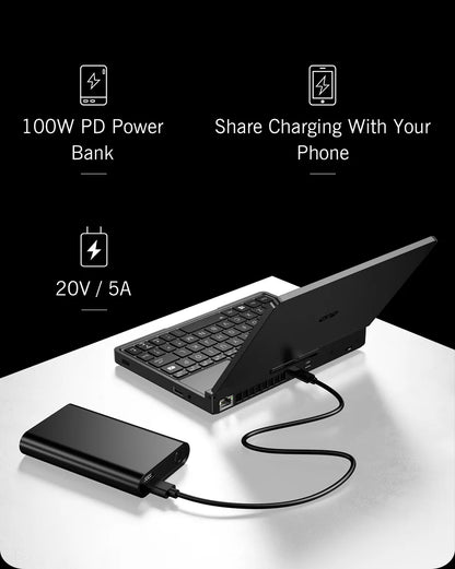 GPD Pocket 4 8.8" 2-in-1 Handheld Laptop | AMD AI 9 HX 370 / Ryzen 7 8840U | 64GB DDR5 | 2.5K 144Hz | Win 11