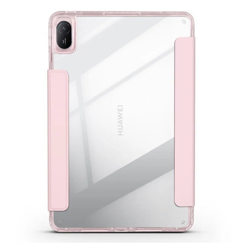 Huawei MatePad 11.5 2025 Smart Fold Case – Magnetic PU Leather + Acrylic Hard Back