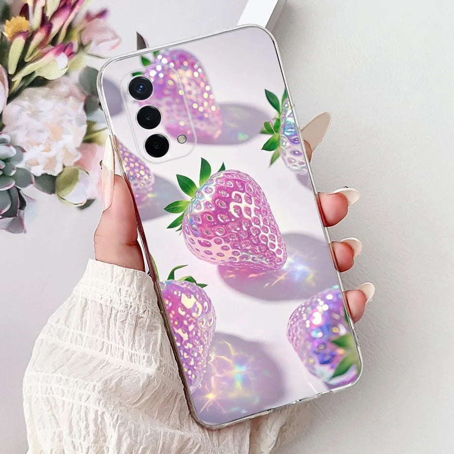 Luxury Painted Soft Silicone Case for Oppo A74 5G – Shockproof Back Cover