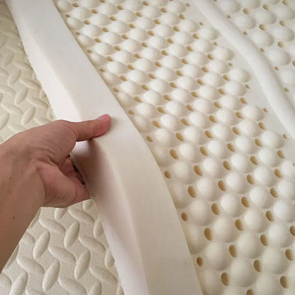 Soft 10cm natural latex mattress from Thailand, made of rubber, with a cushioned surface, suitable for 1.2-1.8m beds, by R.E.D. Shopping