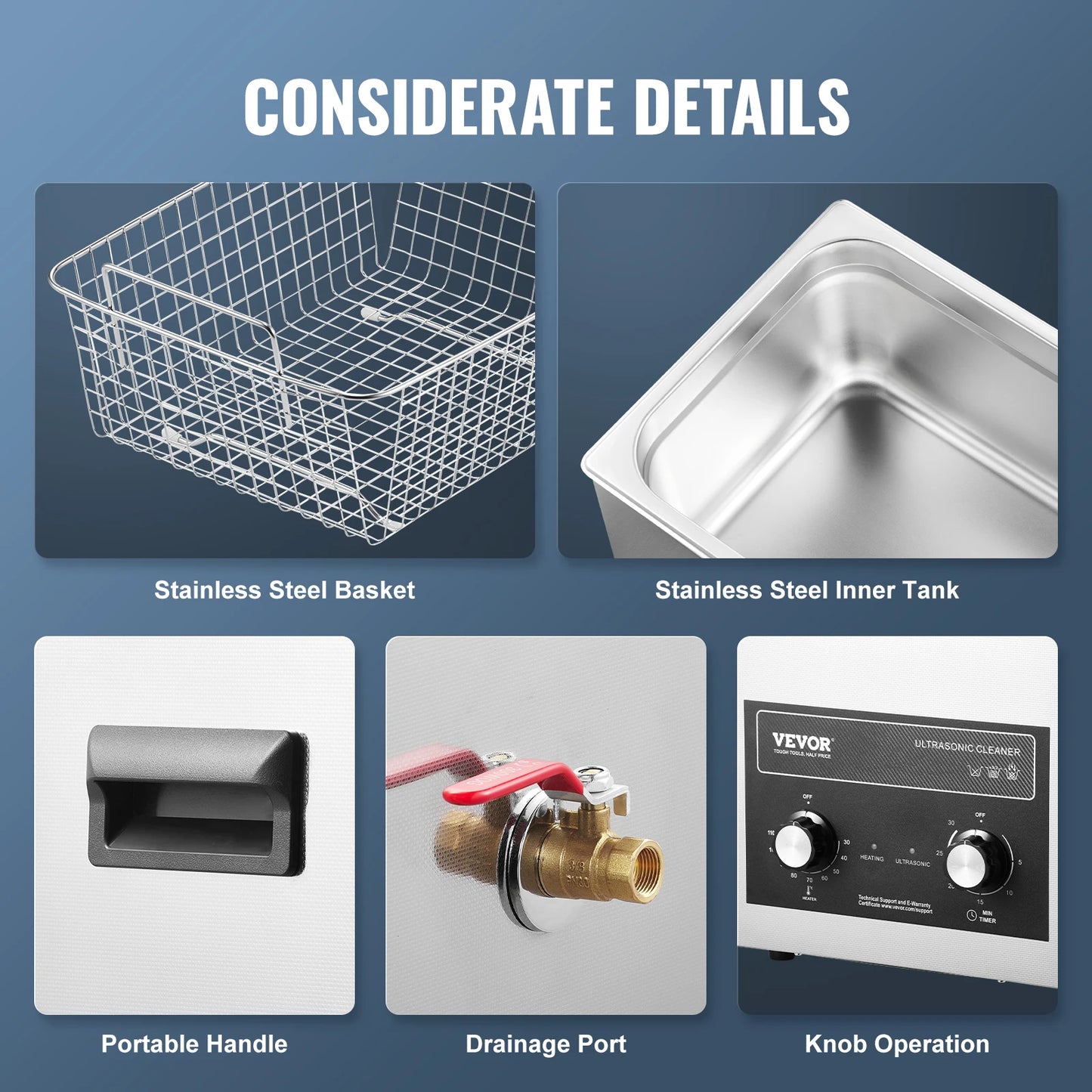 SucceBuy Ultrasonic Cleaner 2L–30L | Heater & Timer | Lab, Auto Parts, Jewelry
