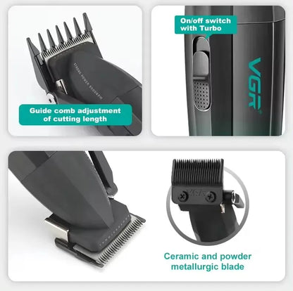 VGR Professional Hair Clipper | V-003 V-906 V-308 | Metal Body | Barber & Beard Trimmer