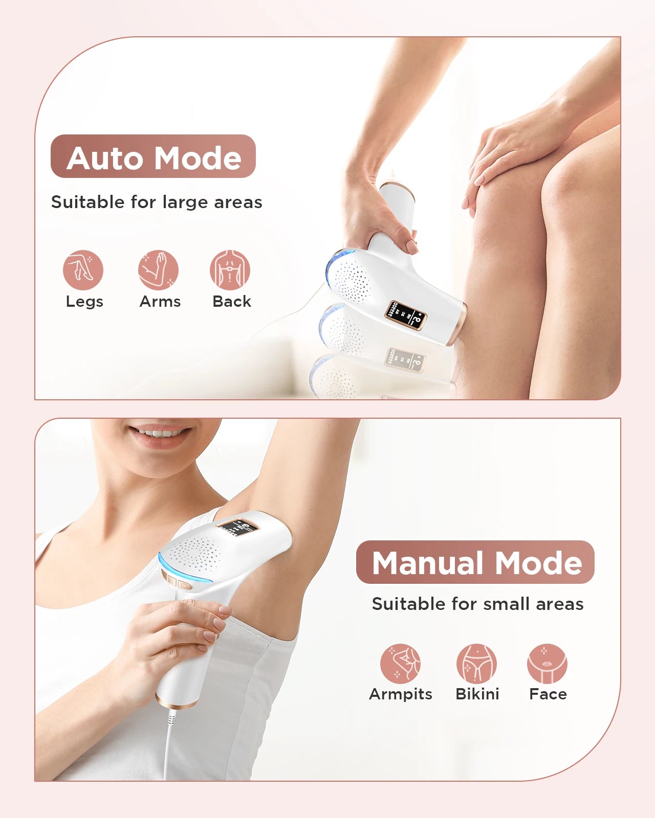 Totmizby 3-in-1 IPL Laser Epilator – 999,900 Flashes, Painless Hair Removal for Face, Body & Bikini