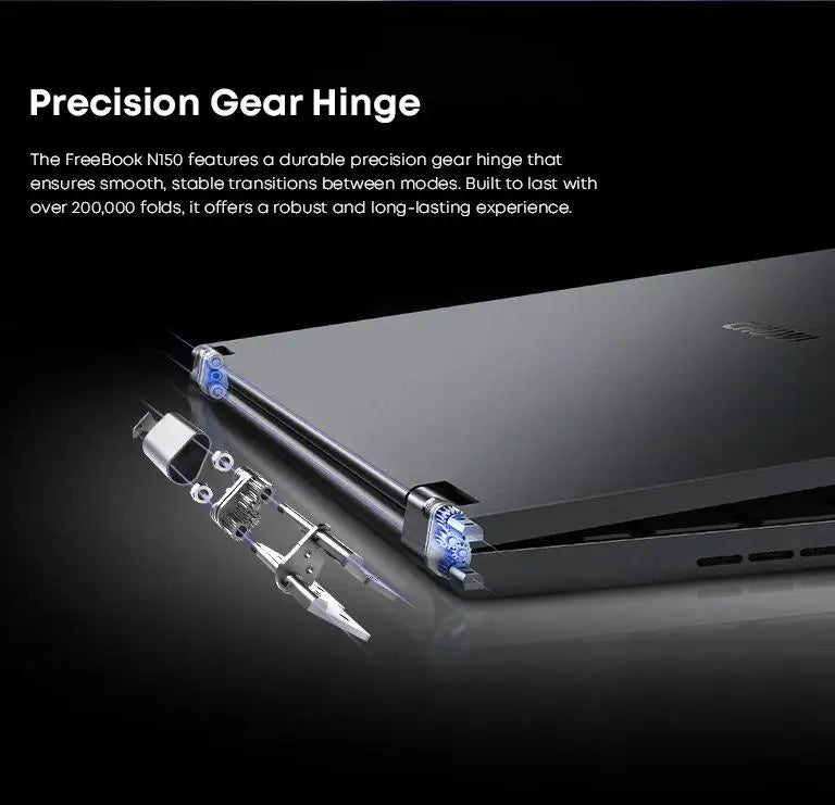 CHUWI FreeBook 2-in-1 Laptop – Intel N150, 13.4" 2.5K Touch, 16GB LPDDR5, 512GB SSD, WiFi 6, BT 5.2