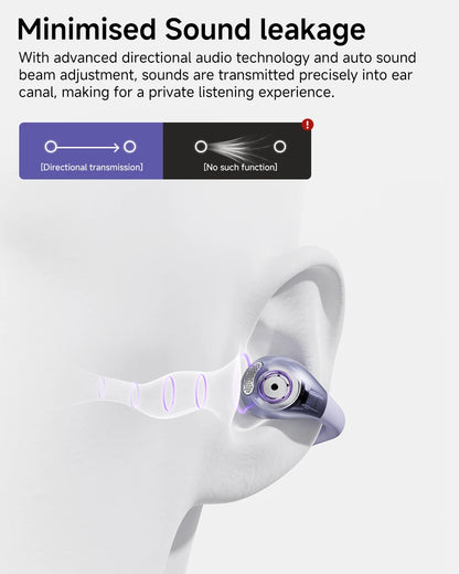 QCY Crossky C30 Ear Clip Bluetooth 5.4 Earphones – Open Ear Sports TWS, Dual-Connection