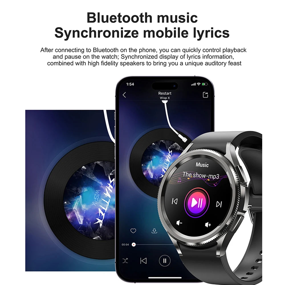2025 Smart Watch 6 – AMOLED HD Screen, 100+ Sport Modes, IP68 Waterproof, Android & iOS