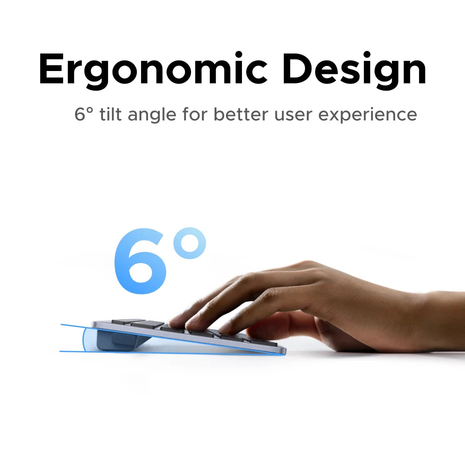 UGREEN Wireless Keyboard – Bluetooth 5.0 & 2.4G, 99 Keys, EN/RU Layout, USB-C Rechargeable | MacBook, iPad, PC, Tablet
