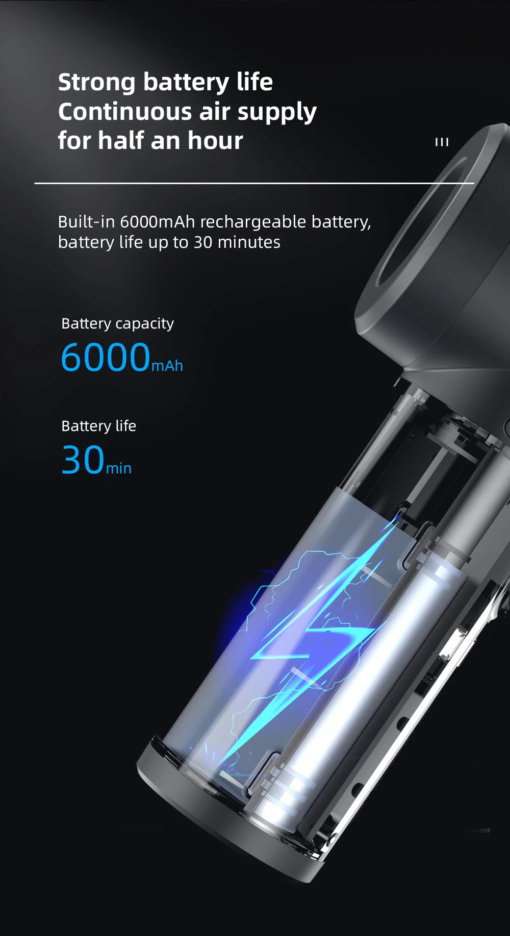 Wireless Air Duster 50000 RPM – USB Compressed Air Blower for PC, Laptop, Keyboard & Camera
