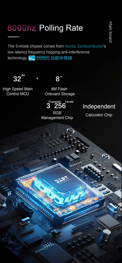 SKYLOONG GK104 Pro Full-Size Wireless Mechanical Keyboard – 104 Key, Hot-Swap, RGB, Macro Knob