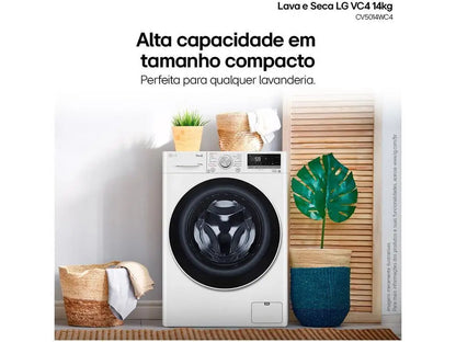 14kg Smart Washer & Dryer Combo | AI-Powered | VC4 Series | 110V