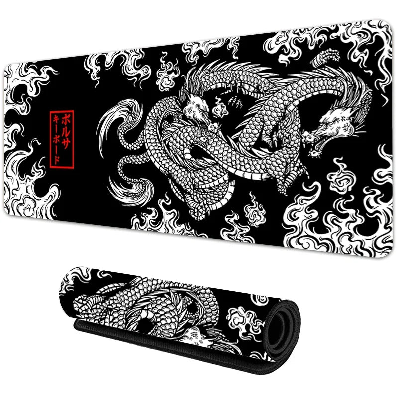 Japanese Dragon XXL Gaming Mouse Pad – Anime Desk Mat 900x400mm