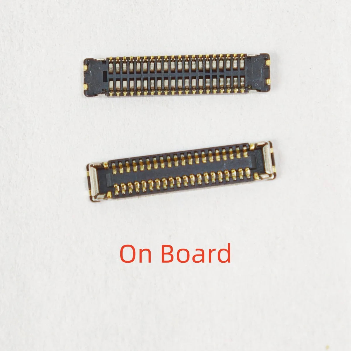 Pack of 10 LCD display FPC connectors for OPPO A15/A15S and Realme C11/C12/C15, showing small circuit board connectors.